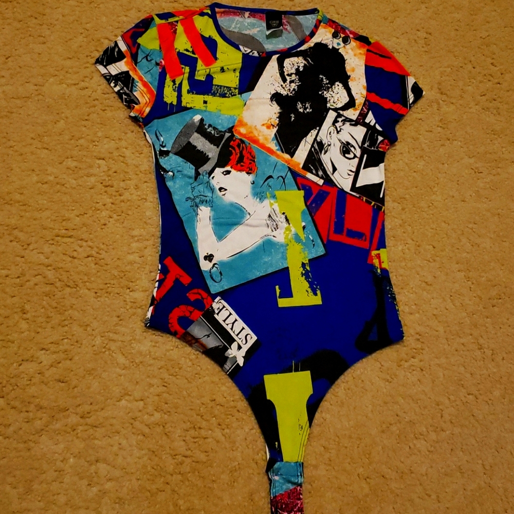 Print fitted bodysuit